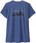 Patagonia W Cap Cool Daily Graphic Shirt Blau | Damen Kurzarm-Shirt