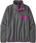 Patagonia W Lightweight Synchilla Snap-t Pullover Grau | Größe XXL | Damen Fle