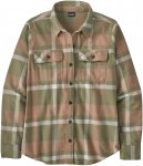 Patagonia W Long-sleeved Organic Cotton Mw Fjord Flannel Shirt Grün | Größe X