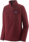 Patagonia W R1 Air Zip-neck Rot | Größe XS | Damen Langarm-Shirt