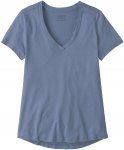 Patagonia W Side Current Tee Blau | Größe XS | Damen Kurzarm-Shirt