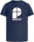 Protest Boys Prtberent Jr Rashguard Short Sleeve Blau | Größe 140 | Jungen Kur