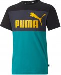 Puma Boys Essentials+ Colorblock Tee Colorblock / Blau / Schwarz | Größe 104 |
