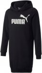 Puma Girls Essentials Logo Hooded Dress Fl Schwarz | Größe 116 | Mädchen Klei