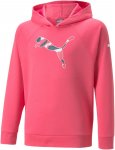 Puma Girls Modern Sports Hoodie Pink | Größe 104 | Mädchen Freizeitpullover