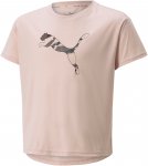 Puma Girls Modern Sports Tee Pink | Größe 116 | Mädchen Kurzarm-Shirt