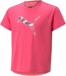 Puma Girls Modern Sports Tee Pink | Größe 110 | Mädchen Kurzarm-Shirt