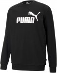 Puma M Essentials Big Logo Crew Schwarz | Größe XL | Herren Freizeitpullover