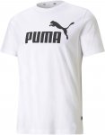 Puma M Essentials Logo Tee Weiß | Herren Kurzarm-Shirt