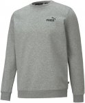 Puma M Essentials Small Logo Crew Fl Grau | Herren Sweaters & Hoodies