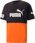 Puma M Puma Power Colorblock Tee Colorblock / Orange / Schwarz | Herren Kurzarm-