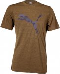 Puma M Train Fav Heather Cat Tee Grün | Herren Kurzarm-Shirt