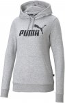 Puma W Essentials Logo Hoodie Grau | Damen Freizeitpullover