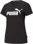 Puma W Essentials Logo Tee Schwarz | Damen Kurzarm-Shirt