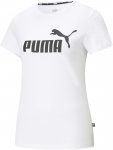 Puma W Essentials Logo Tee Weiß | Damen Kurzarm-Shirt