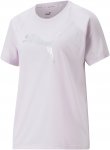 Puma W Evostripe Tee Pink | Größe XS | Damen Kurzarm-Shirt