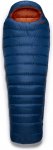 Rab Ascent 700 Long Wide Blau | Größe 230 cm - RV links |  Daunenschlafsack
