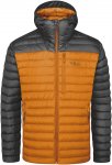 Rab M Microlight Alpine Jacket Colorblock / Grau / Orange | Größe S | Herren A