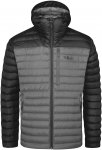 Rab M Microlight Alpine Jacket Colorblock / Grau / Schwarz | Herren Anorak