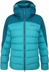 Rab W Infinity Alpine Jacket Colorblock / Blau | Größe 08 | Damen Anorak