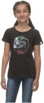 Ragwear Girls Violka Print A Grau | Größe 122 - 128 | Mädchen Kurzarm-Shirt