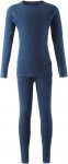 Reima Kids Kinsei Thermal Set Blau | Größe 130 | Kinder Kurzarm-Shirt