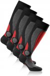 Rohner Ski 2-pack Grau / Rot | Größe EU 35-38 |  Kompressionssocken