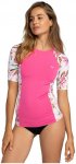 Roxy W Lycra Printed Short-sleeve Colorblock / Pink | Damen Oberteil