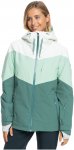 Roxy W Winterhaven Jacket Colorblock / Grün | Damen Ski- & Snowboardjacke