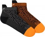 Salewa M Mountain Trn Sal Alpine Merino Low Sock Grau / Orange | Größe EU 45-4