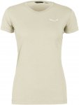 Salewa W Alpine Hemp Logo S/s Tee Weiß | Größe 34 | Damen Kurzarm-Shirt