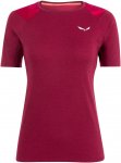 Salewa W Cristallo Warm Alpine Merino Responsive T-shirt Rot | Größe 42 | Dame