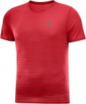 Salomon M Sense Tee Rot | Größe XL | Herren Kurzarm-Shirt