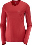 Salomon W Agile Long-Sleeve Tee Rot | Größe XL | Damen T-Shirt