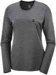 Salomon W Agile Long-Sleeve Tee Schwarz | Größe XL | Damen T-Shirt