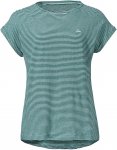 Schöffel W T Shirt Murica Gestreift / Blau | Größe 44 | Damen Kurzarm-Shirt