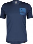 Scott M Gravel 20 S/sl Shirt Blau | Größe XXL | Herren Kurzarm-Radtrikot