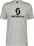 Scott M Icon S/sl Tee Grau / Weiß | Größe XXL | Herren Kurzarm-Shirt