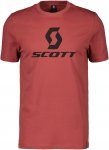 Scott M Icon S/sl Tee Rot | Größe XL | Herren Kurzarm-Shirt