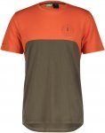 Scott M Trail Flow Dri S/sl Shirt Colorblock / Braun / Orange | Herren Kurzarm-R