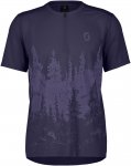 Scott M Trail Flow Zip S/sl Shirt Lila | Größe XXL | Herren Kurzarm-Radtrikot