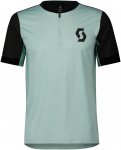 Scott M Trail Vertic Zip S/sl Shirt Colorblock / Blau / Grün | Herren Kurzarm-R