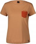 Scott W Pocket S/sl Tee Orange | Größe XS | Damen Kurzarm-Shirt