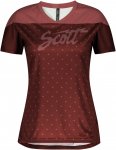 Scott W Trail Flow S/SL Shirt Colorblock / Rot | Größe XL | Damen T-Shirt