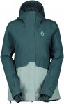 Scott W Ultimate Dryo Plus Jacket Colorblock / Grün | Damen Ski- & Snowboardjac