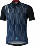 Shimano M Aerolite Short Sleeve Jersey Blau | Größe XXL | Herren Kurzarm-Shirt
