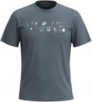 Smartwool M Gone Camping Graphic Short Sleeve Tee Blau | Herren Kurzarm-Shirt