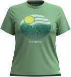 Smartwool W Horizon View Graphic Short Sleeve Tee Grün | Damen Kurzarm-Shirt