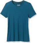 Smartwool W Short Sleeve Tee Slim Fit Blau | Damen Kurzarm-Shirt