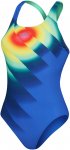 Speedo W Placement Digital Powerback Blau / Grün | Größe 42 | Damen Badeanzug